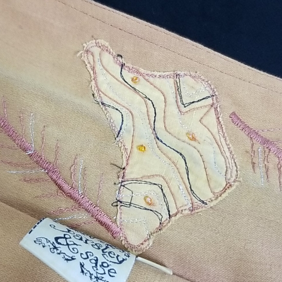 Parsley & Sage Brown/Tan Embroidered Jacket MD - Picture 16 of 16